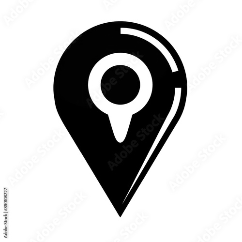 map pointer icon illustration