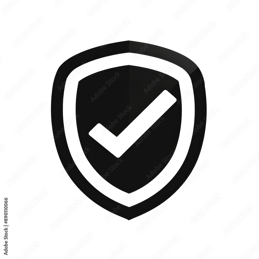 shield protection icon with check mark sign, security shield checked icon black shield protection icon with check mark sign, security shield checked icon black