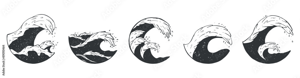 wave vector silhouette collection. waves vector sketch set. sea waves vector drawing silhouette wave vector silhouette collection. waves vector sketch set. sea waves vector drawing silhouette