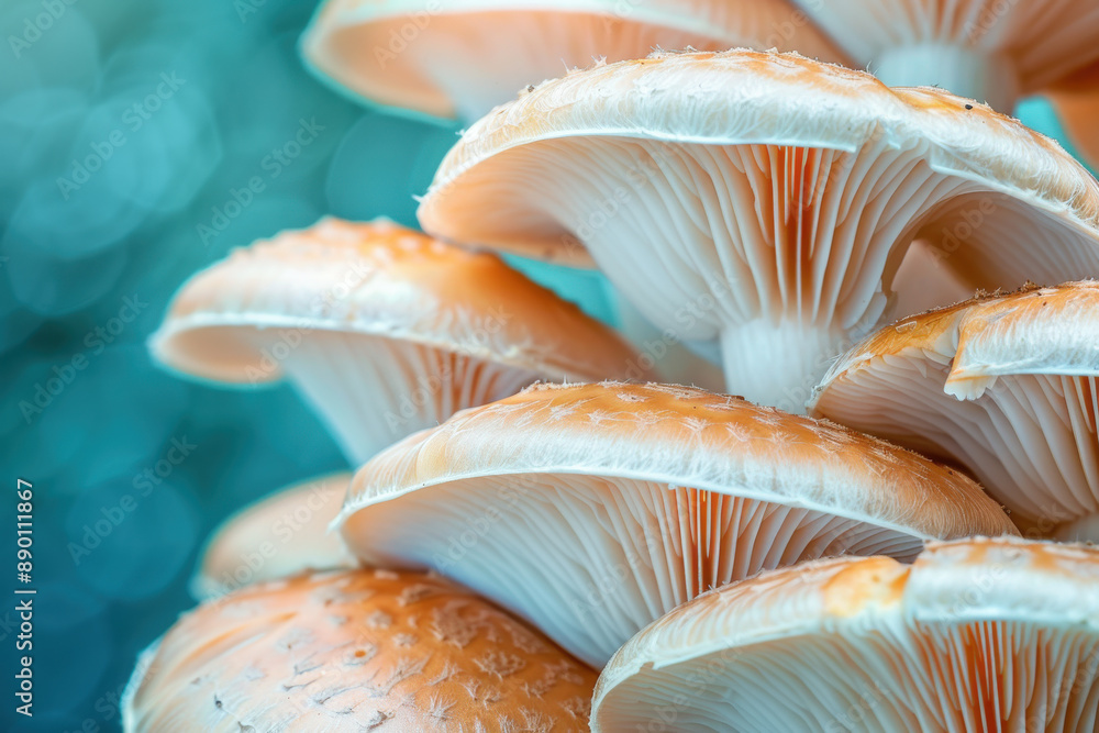 Delicate Mushroom Cluster in Dawn Light Delicate Mushroom Cluster in Dawn Light