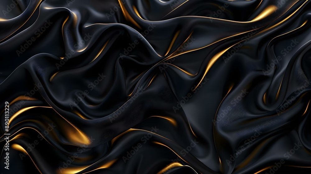 Black luxury cloth with floral design Black luxury cloth with floral design