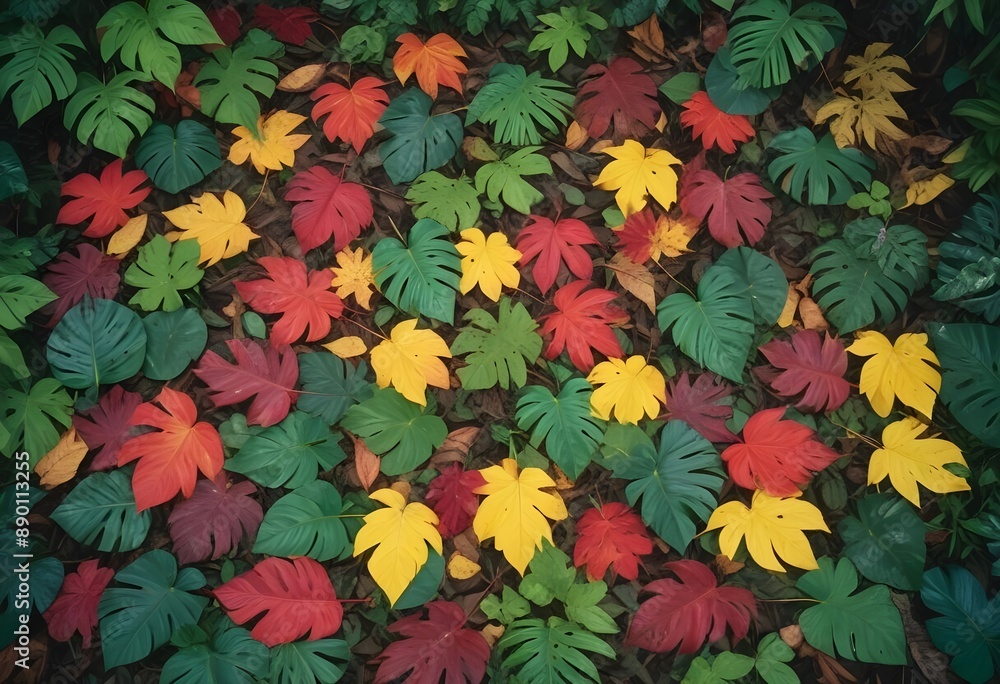 fallen tropical leaves fallen tropical leaves