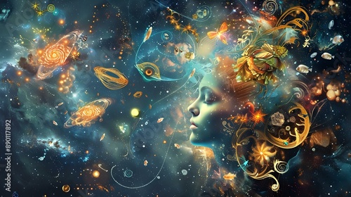 Artistic representation of the Pisces zodiac sign