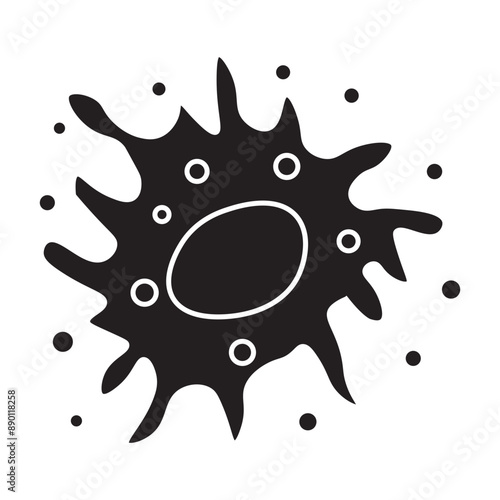 apoptosis glyph icon 