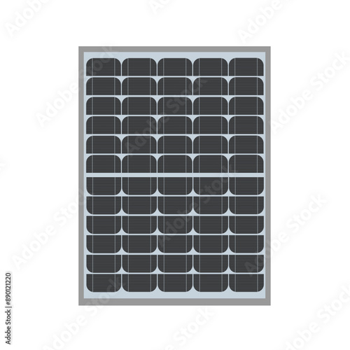 Half cut Solar panel, vector design