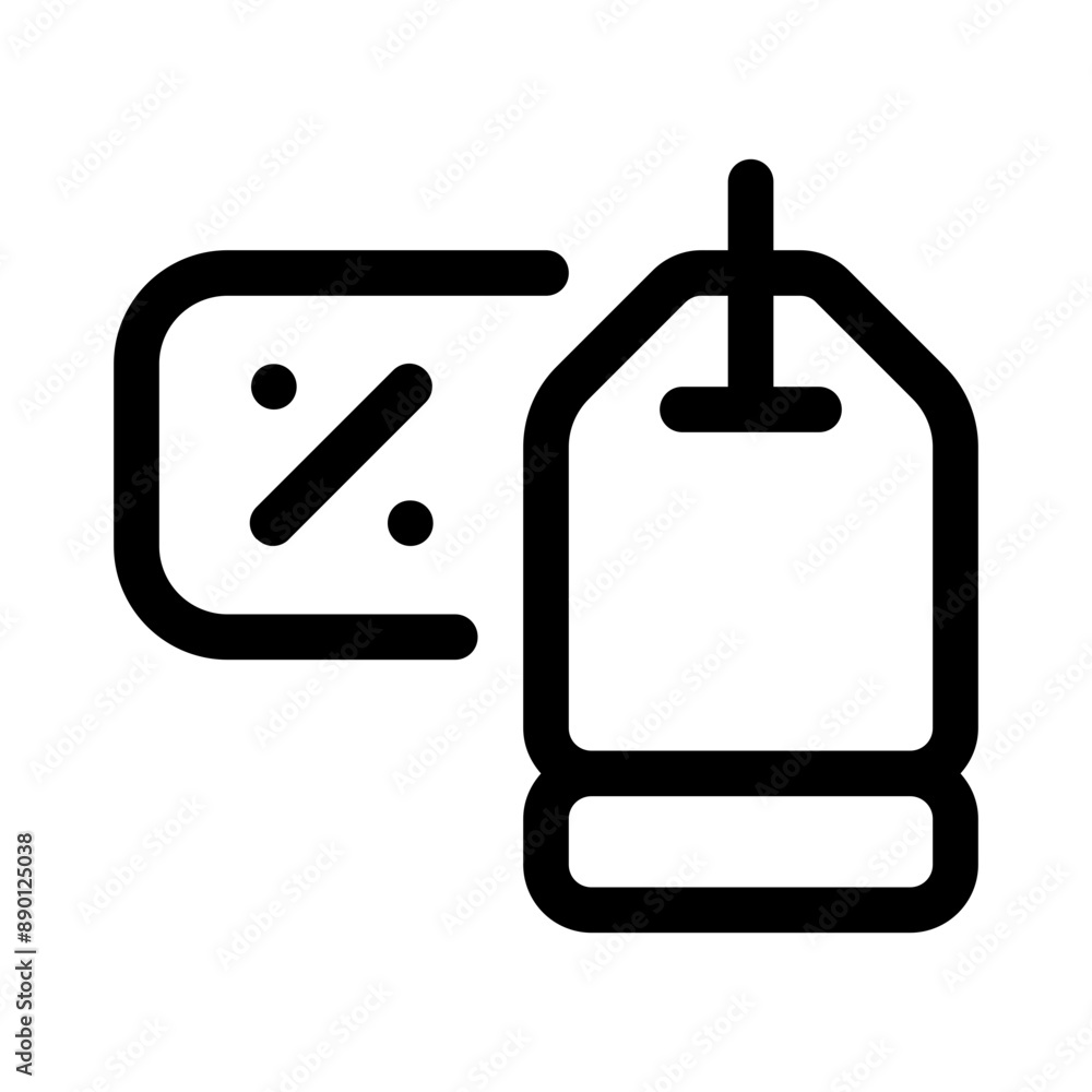 big discount icon with line style, perfect for user interface projects big discount icon with line style, perfect for user interface projects