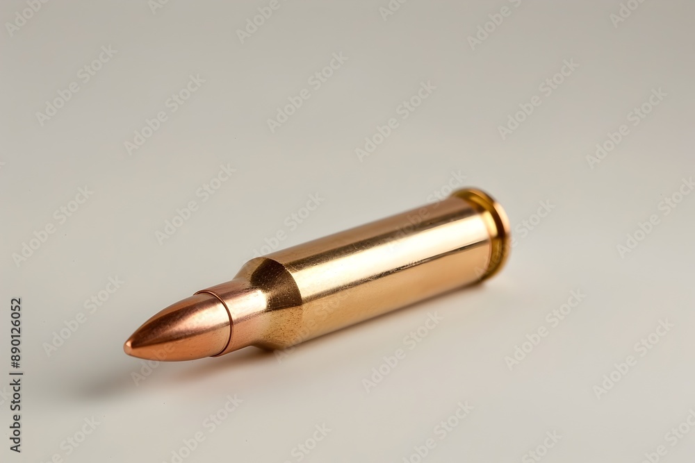 Golden metallic bullet cartridge for firearm weapon ammunition or munition Golden metallic bullet cartridge for firearm weapon ammunition or munition