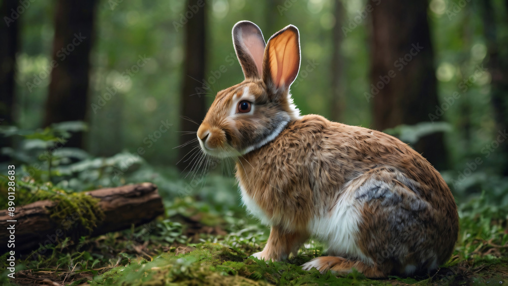 Fototapeta premium rabbit in the forest