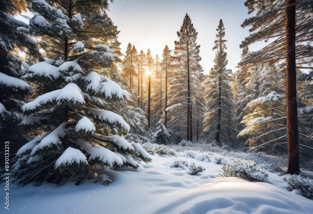 serene winter scene snow covered pine trees forest, nature, landscape, cold, white, frosty, snowy, tranquil, woods, conifer, evergreen, chilly, outdoor, frost serene winter scene snow covered pine trees forest, nature, landscape, cold, white, frosty, snowy, tranquil, woods, conifer, evergreen, chilly, outdoor, frost