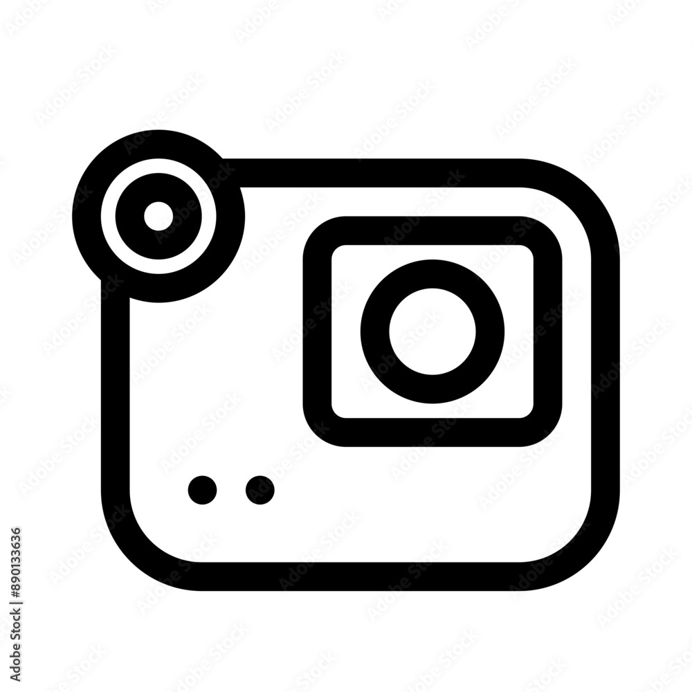 360 camera icon with line style, perfect for user interface projects 360 camera icon with line style, perfect for user interface projects