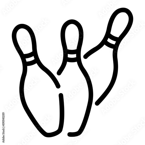 bowling Line Icon