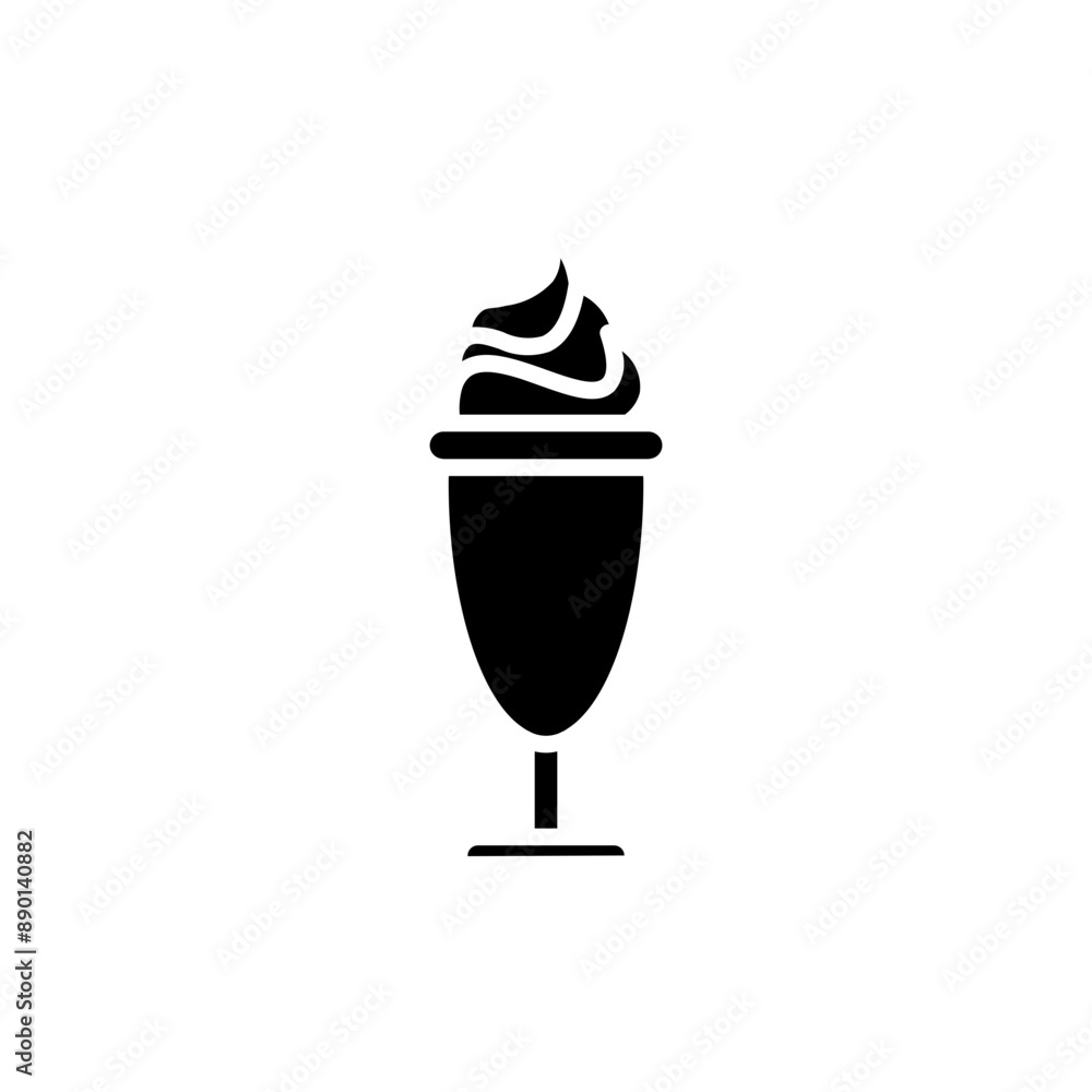 milkshake glyph icon