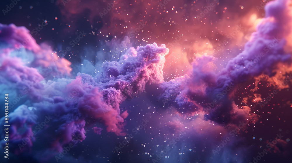 Colorful galaxy cloud with a mix of bright hues and starry night elements, perfect for astronomy enthusiasts Colorful galaxy cloud with a mix of bright hues and starry night elements, perfect for astronomy enthusiasts