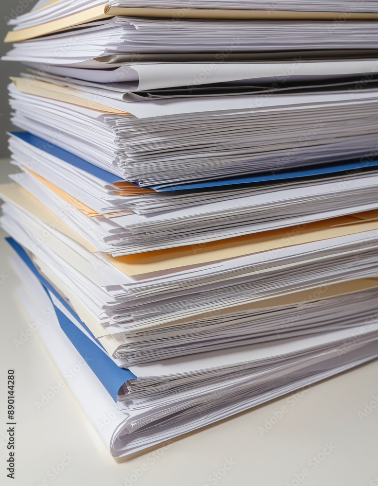 stack of papers with curl documents office business stack of papers with curl documents office business