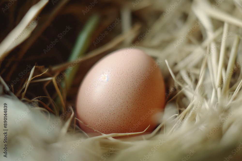 Speckled treasure: A rustic egg, untouched, awaits its culinary fate. Speckled treasure: A rustic egg, untouched, awaits its culinary fate.