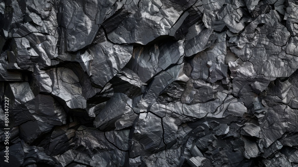 A detailed image of cracking coal texture. dark texture concept for designer. A detailed image of cracking coal texture. dark texture concept for designer.