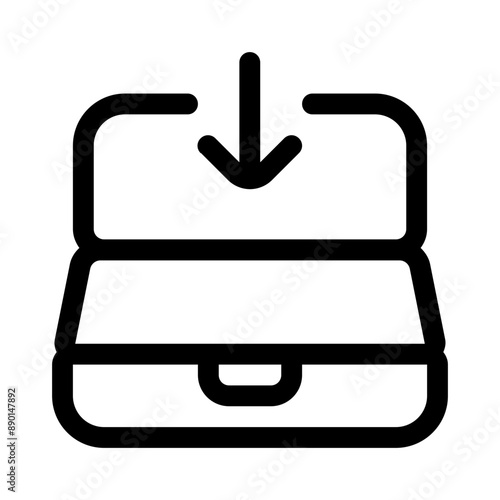 check in hotel icon with line style, perfect for user interface projects