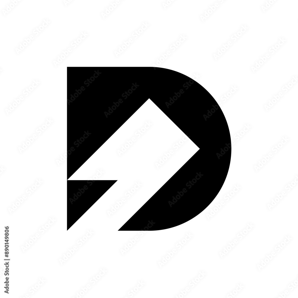 Letter D logo. Icon design. Template elements. Geometric abstract logos Letter D logo. Icon design. Template elements. Geometric abstract logos
