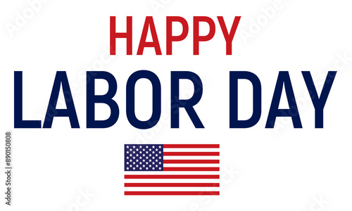 Happy Labor Day USA Text