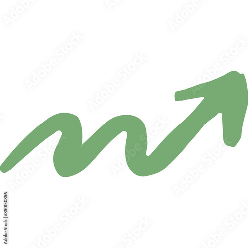 Grunge Texture Arrow Isolated Transparent Background