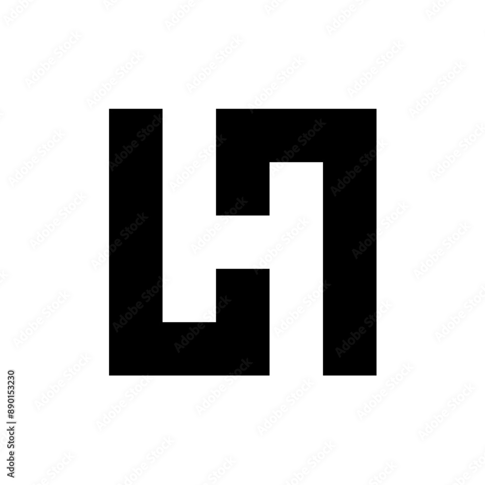Letter H logo. Icon design. Template elements. Geometric abstract logos