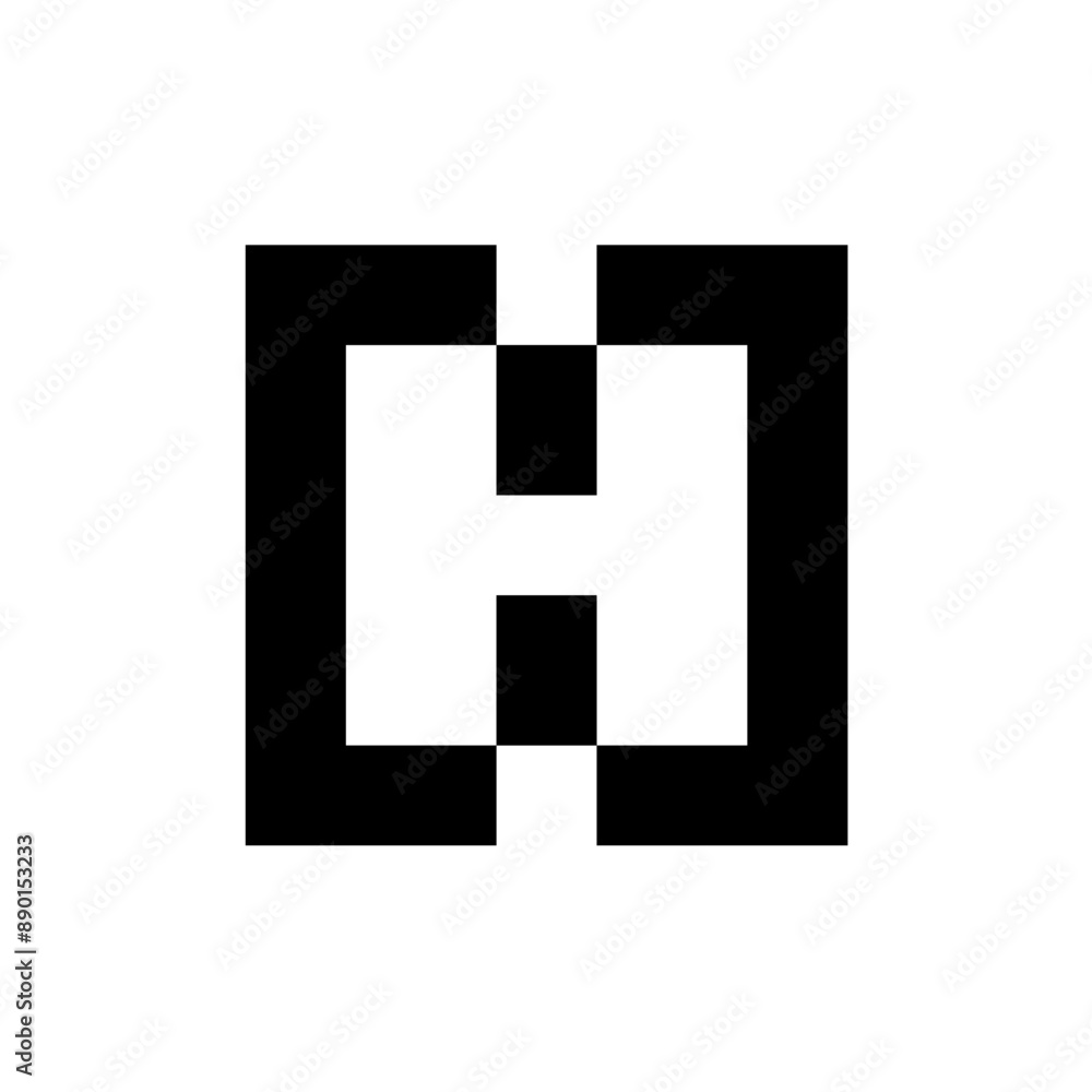 Letter H logo. Icon design. Template elements. Geometric abstract logos Letter H logo. Icon design. Template elements. Geometric abstract logos