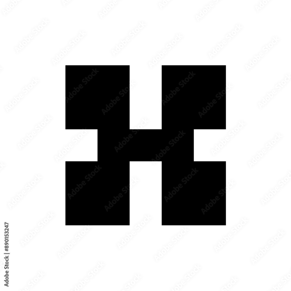 Letter H logo. Icon design. Template elements. Geometric abstract logos Letter H logo. Icon design. Template elements. Geometric abstract logos