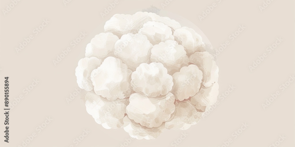 Illustration of Cauliflower Illustration of Cauliflower