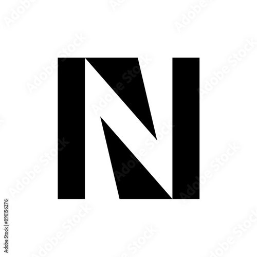 Free Download Letter N logo. Icon design. Template elements. Geometric abstract logos - GFXLoad