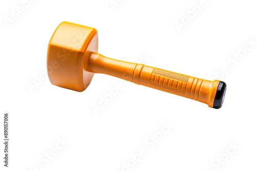 A Sunny Yellow Hammer With a Textured Grip on a Clear PNG or White Background.