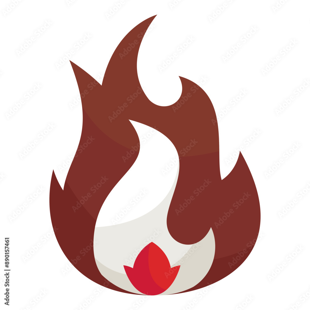 hot fire flame flat vector symbol hot fire flame flat vector symbol