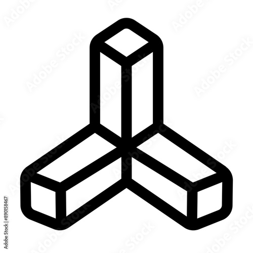 building foundation icon with line style, perfect for user interface projects