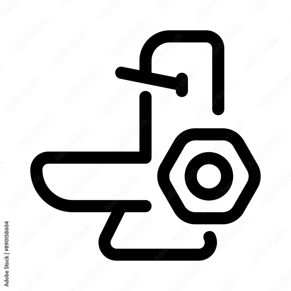 repair clogged toilets icon with line style, perfect for user interface projects repair clogged toilets icon with line style, perfect for user interface projects