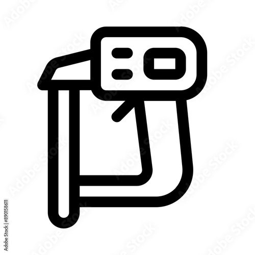 staple shooter icon with line style, perfect for user interface projects