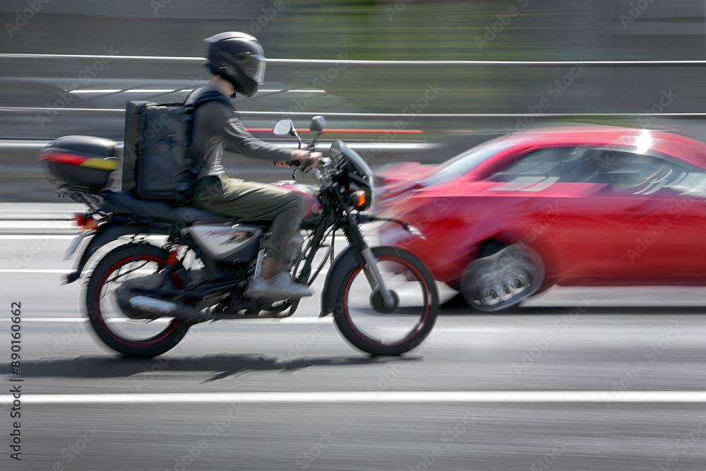 Fototapeta premium alternative ecological clean delivery transport