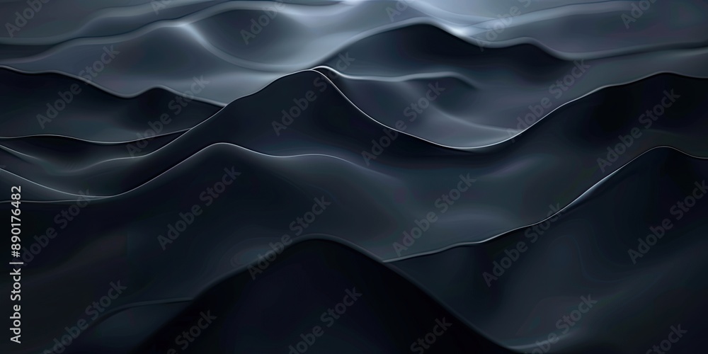 Obraz premium Abstract Waves of Dark Texture and Movement