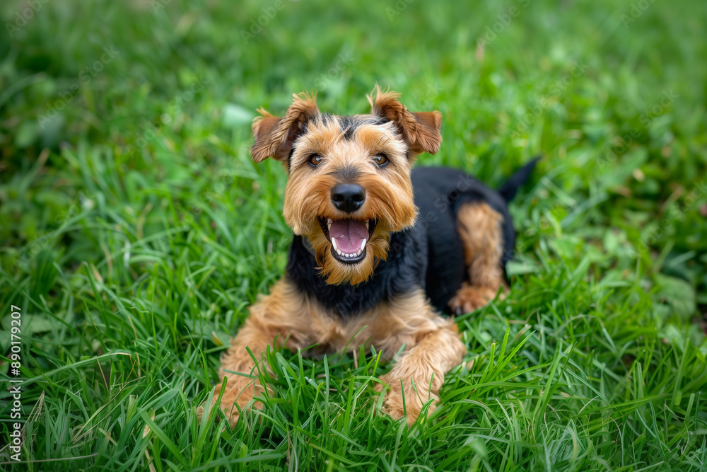 Airedale terrier dog Airedale terrier dog