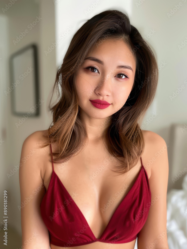Stunning ThaiChinese girl in elegant Chinese New Year attire. Stunning ThaiChinese girl in elegant Chinese New Year attire.