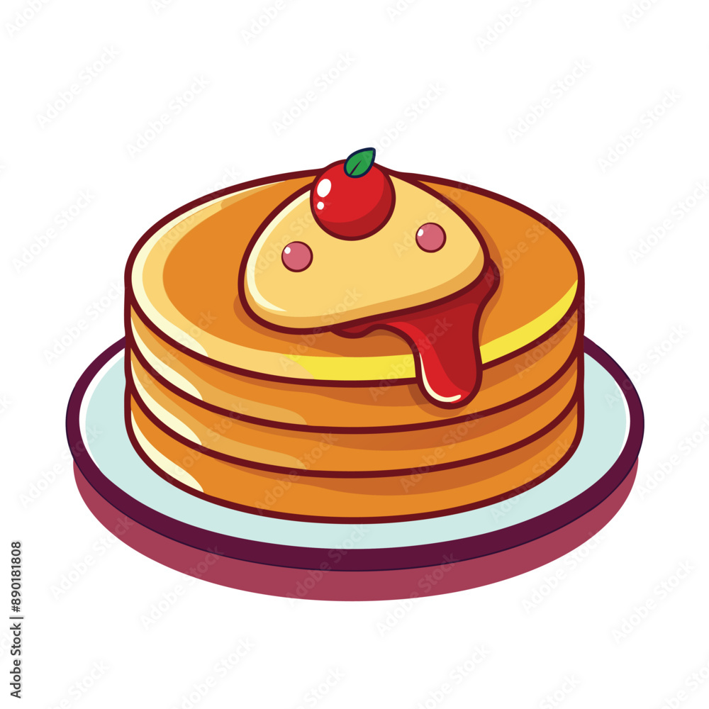 National Pancake Day Typography Vector Illustration Art National Pancake Day Typography Vector Illustration Art