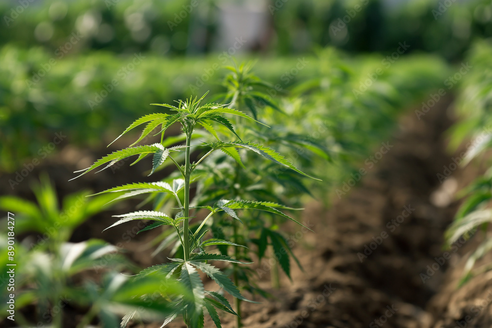 commercial cultivation of cannabis plants in agriculture monoculture 