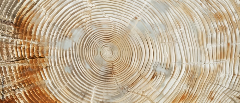Panoramic close-up, high detail scan of birch tree rings texture, Generative AI Panoramic close-up, high detail scan of birch tree rings texture, Generative AI