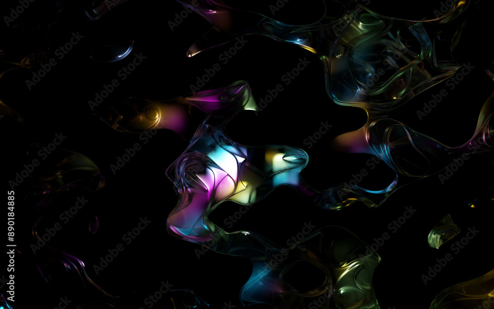3d surface abstract background. rainbow colors, liquid glass wave texture, 3d illustration render 3d surface abstract background. rainbow colors, liquid glass wave texture, 3d illustration render