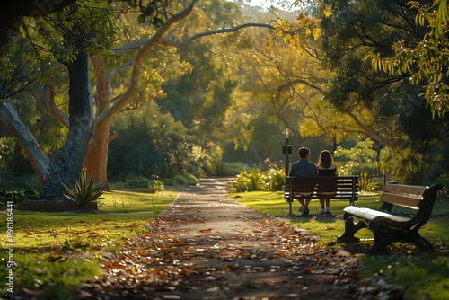 Couple Enjoys Tranquility in the Australian National Botanic Gardens