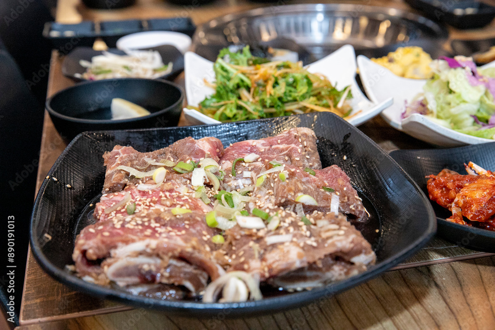 Korean bbq Marinated Grilled Beef Ribs Korean bbq Marinated Grilled Beef Ribs