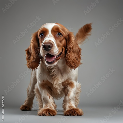 dog on a white background