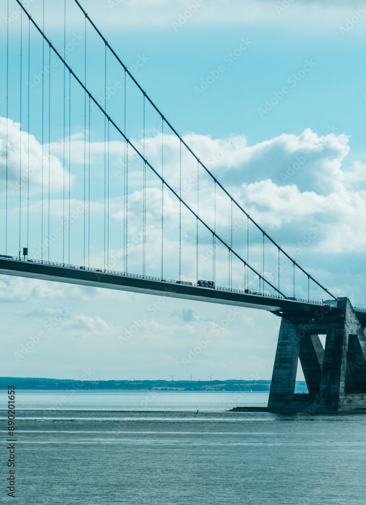 Obraz premium The Great Belt Bridge, Denmark