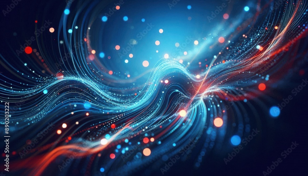 Obraz premium abstract background with glowing lines