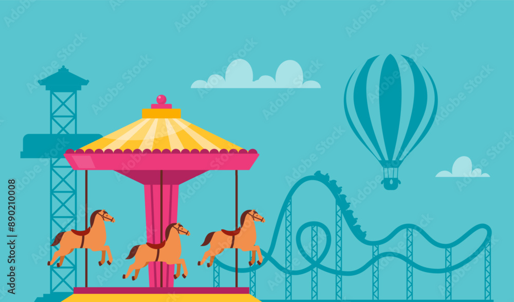 Naklejka premium AmusementPark2-02.eps