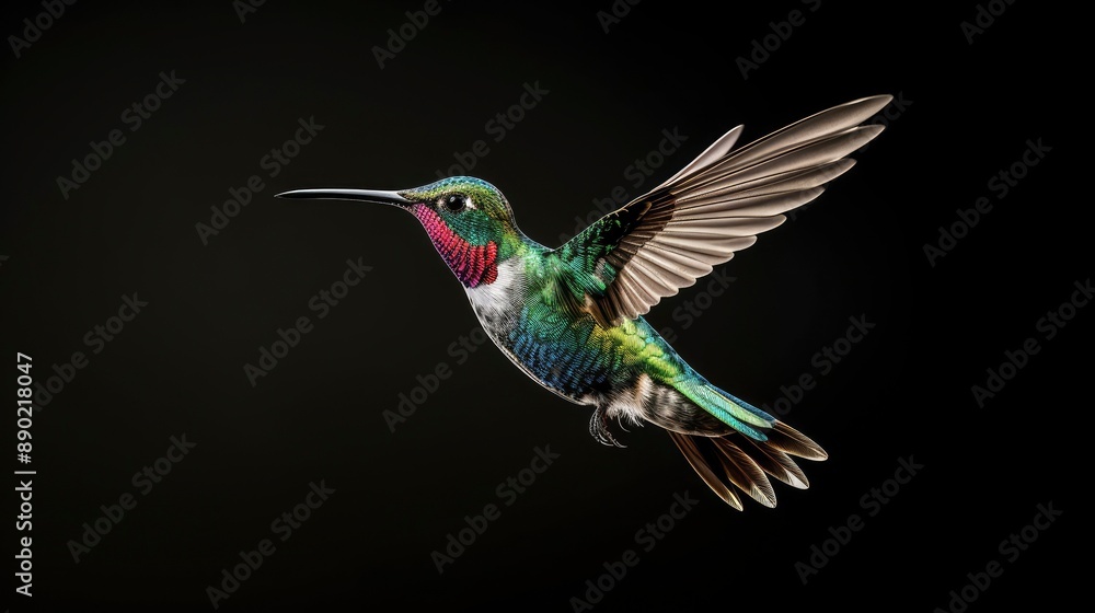 Broad-billed Hummingbird flying . Broad-billed Hummingbird flying .