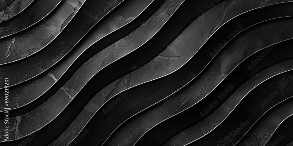 Obraz premium Abstract background with black textured backdrop, minimalist and strict design.